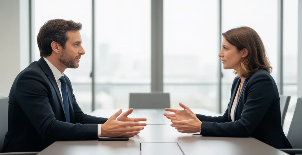 Élus CSE en discussion constructive lors d'une réunion apaisée